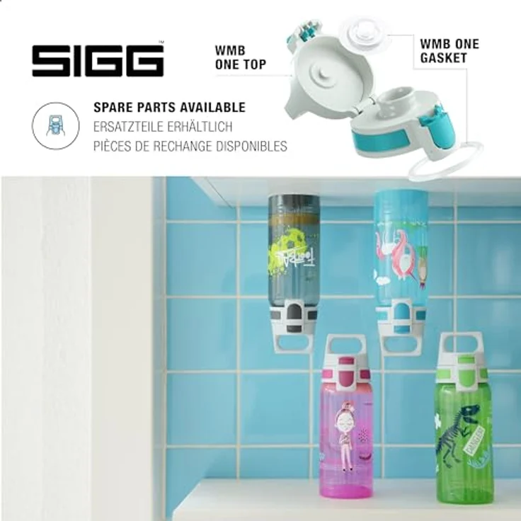 Sigg VIVA ONE Aqua, Sport, 0.5 L, Polypropylen, BPA Frei, Türkis Trinkflasche, Kunststoff, 0.5 Liter – Bild 4