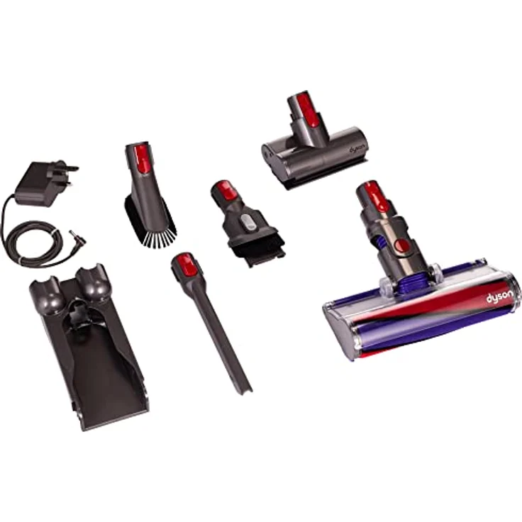 Dyson 330V10Absolute+ V10 Absolute, Kabelloser Stab-Staubsauger, grau und rot, Kunststoff – Bild 3