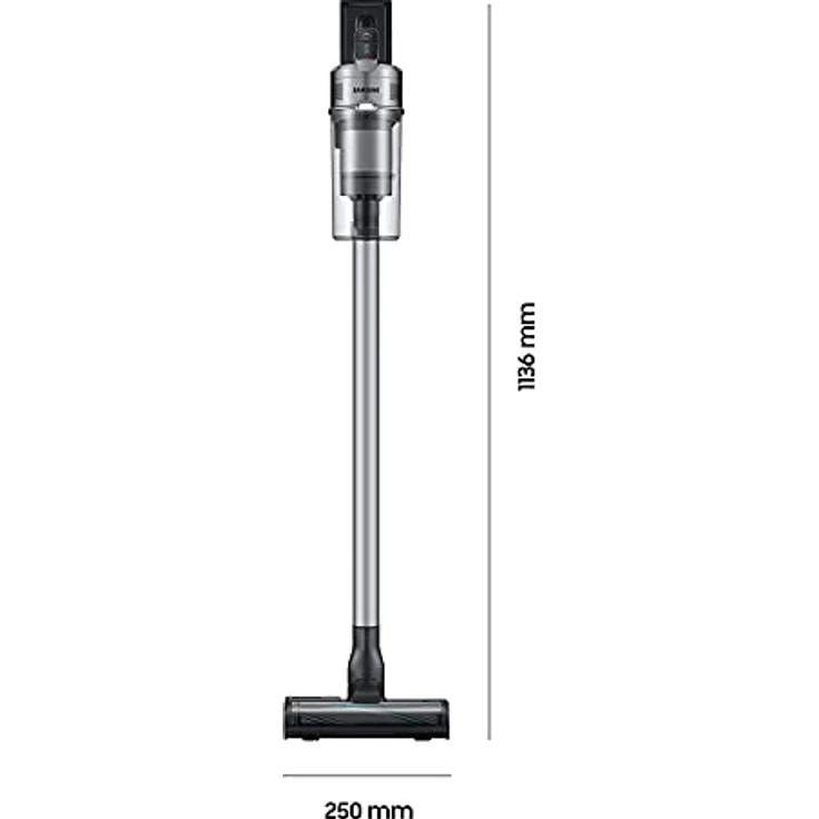Samsung Jet 75 pet extra VS20T7562R5/EG, Akku-Handstaubsauger inklusive Ersatzakku, kabellos, beutellos, max. 200 W, wechselbarer 21.9V Li-Ion Akku, 0,8 Liter, ChroMetal Silber – Bild 4