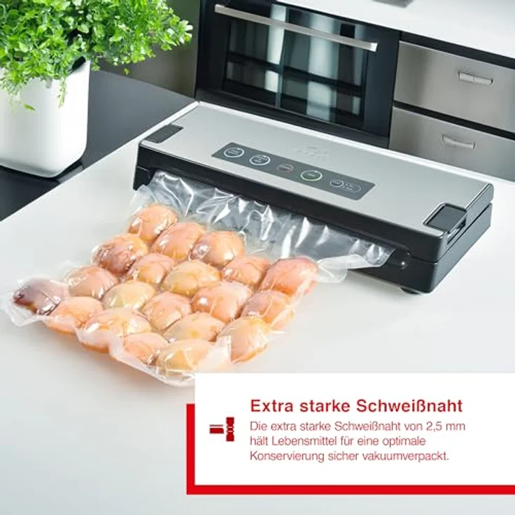 Solis Vakuumiergerät, Für trockene, feuchte und empfindliche Lebensmittel, Pulse-Funktion, Vac Premium – Bild 3
