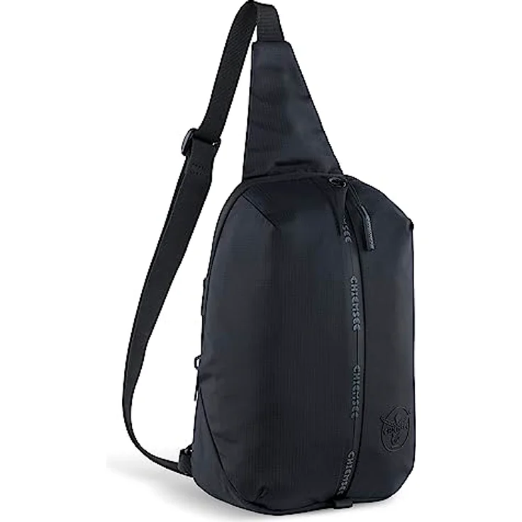 Chiemsee Light N Base Crossbody Brusttasche, umweltfreundlich aus RPET, verstellbarer Schultergurt, schwarz, 18 x 10 x 30 cm – Bild 2