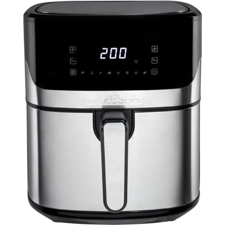ProfiCook® Heißluftfritteuse PC FR 1294 H, 6,5L Airfryer, Edelstahl-Gehäuse, 8 Programme, fettfreie Zubereitung, 80°C - 200°C – Bild 1