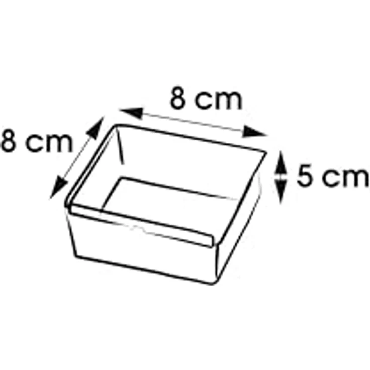keeeper Ordnungssystem, Polypropylen, 8 x 8 x 5 cm, Pepe, Silber – Bild 2