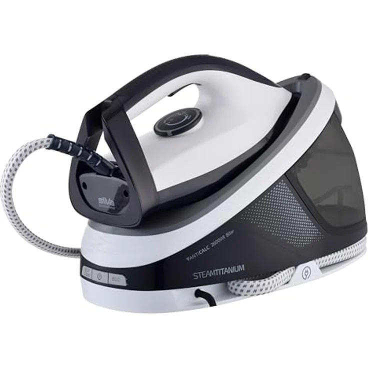 SILVA Schneider Silva Homeline DBS 580 Dampfbügeleisen, 2600 Watt, 1,5l Wassertank, Keramik-Sohle, Automatische Dampfanpassung, Anti-Tropf-/Anti-Kalk-Funktion, ECO-Schalter, Selbstreinigung, Autom. Abschaltung, 8 bar, in Blau – Bild 2