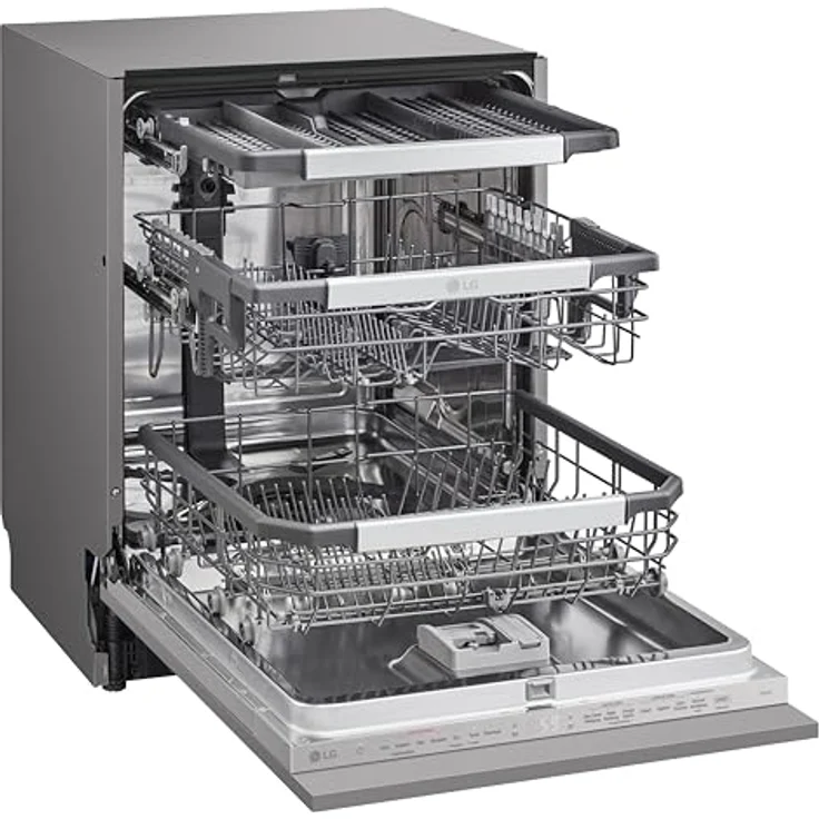 LG DB476TXS, vollintegrierbarer Geschirrspüler, 598 mm breit, 43 dB(A), Inverter Direct Drive®, QuadWash®, TrueSteam®, App-kompatibel – Bild 7