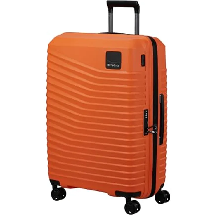 Samsonite Intuo - Spinner M, Erweiterbar Koffer, 69 cm, 79/87 L, Orange (Apricot)