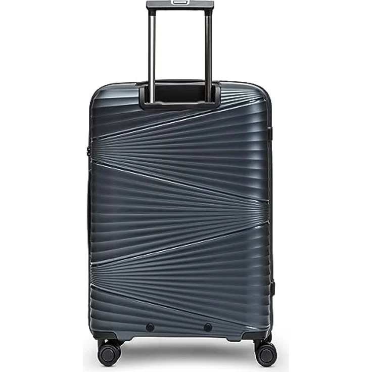 Pactastic Collection 02 Ultra leicht Hartschalen Koffer-Set 3-teilig | Robustes Polypropylen Material | 4 Doppelrollen & TSA-Schloss für Damen & Herren – Bild 3