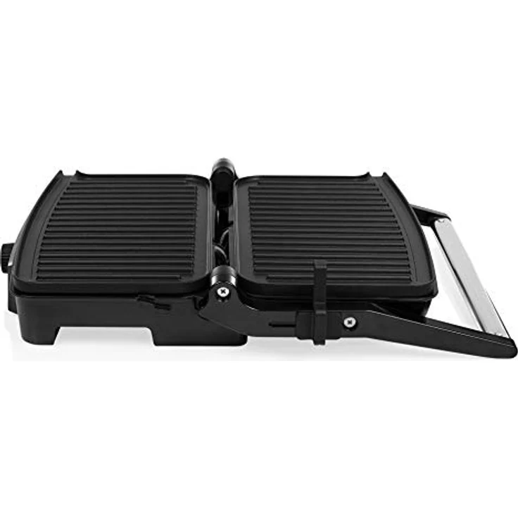 Tristar Kontaktgrill mit 180° Öffnung und Einer Bratfläche von 28 x 17 cm-auch als Tischgrill nutzbar, 1500 Watt, GR-2852, schwarz – Bild 5
