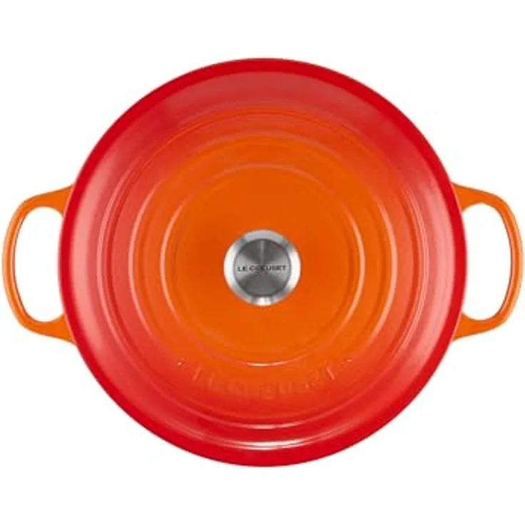 Le Creuset Signature Gourmet Bräter, rund, 30 cm, ofenrot – Bild 2