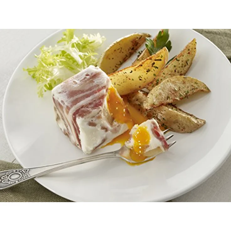 Lékué Egg, Eierkocher-Set aus 100% Platin-Silikon, Transparent, für schnelle Mikrowellen-Zubereitung – Bild 4