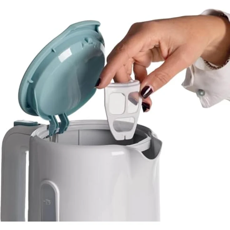 Ariete 2846W Breakfast Wasserkocher 1,7 L weiß, 2.200 Watt - Transparente Wasserstandsanzeige, verdecktes Heizelement – Bild 5