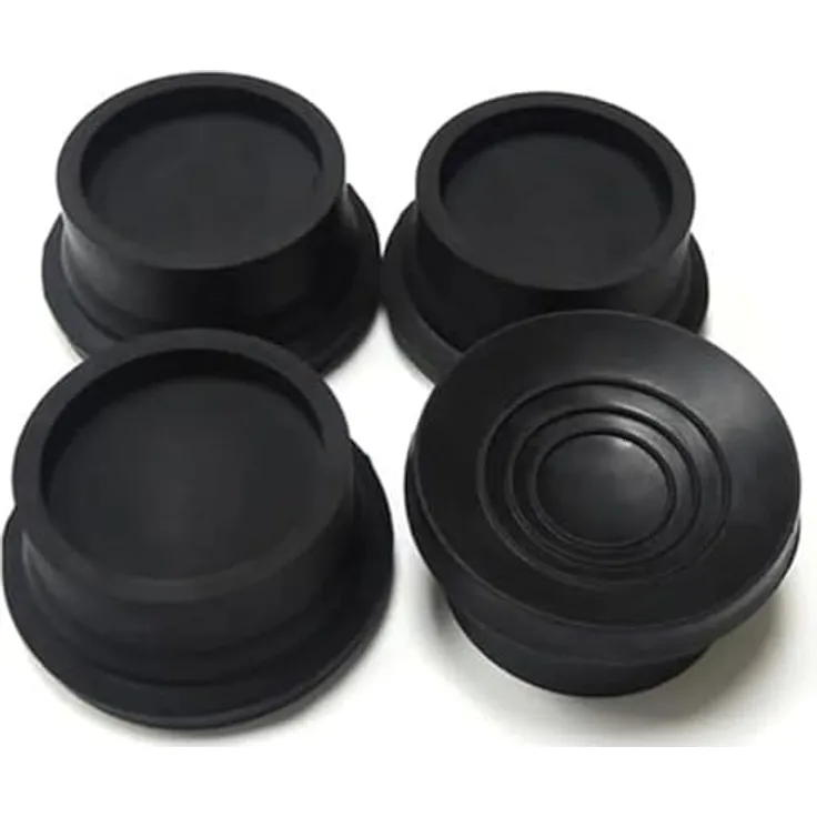 Michelino Waschmaschinen Anti-Vibrations-Pads, 4er Set, dunkelgrau, rutschfest und vibrationsdämpfend