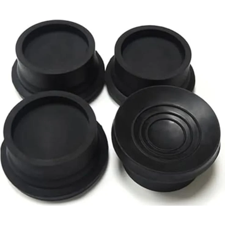 Michelino Waschmaschinen Anti-Vibrations-Pads, 4er Set, dunkelgrau, rutschfest und vibrationsdämpfend – Bild 1