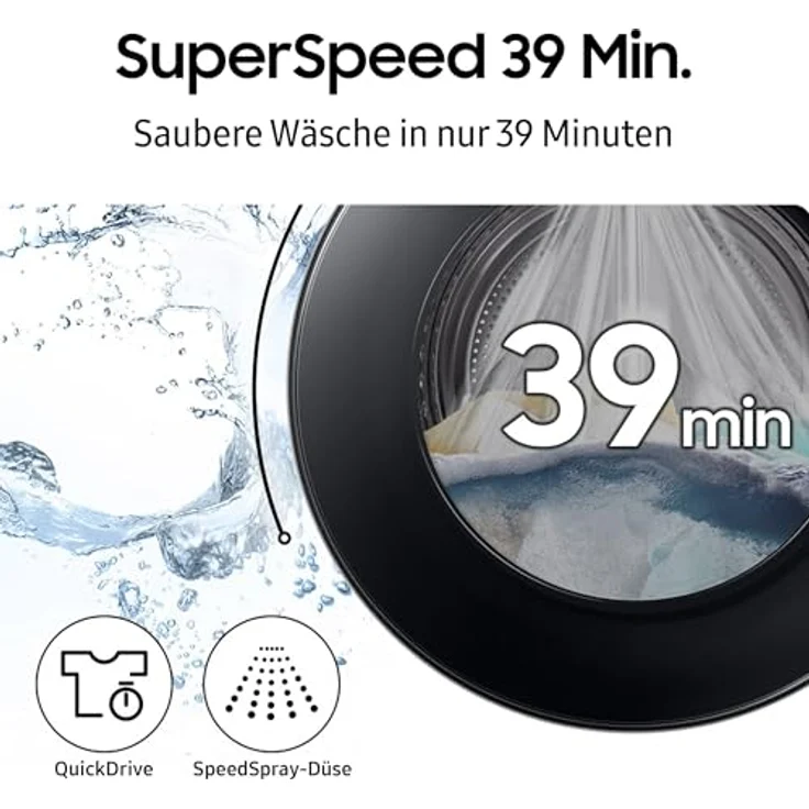 Samsung Waschtrockner WD7400D WD9BDB7B85GEU2, 9 kg, 6 kg, 1400 U/min, AI Wash, weiß – Bild 8