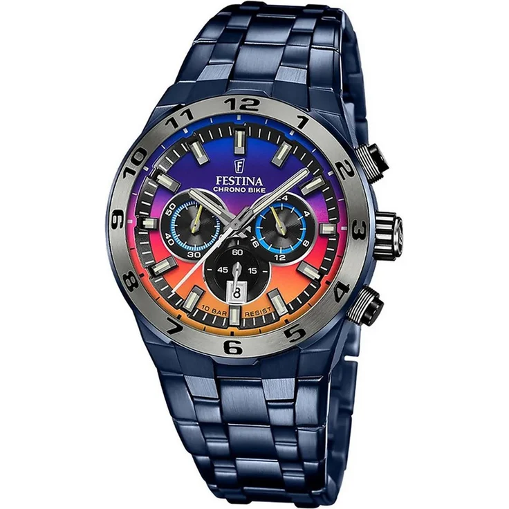 Festina Quarzuhr Chronograph Schwarz/Bunt Special Edition, Herrenuhr mit präzisem Quarzwerk und buntem Zifferblatt – Bild 1