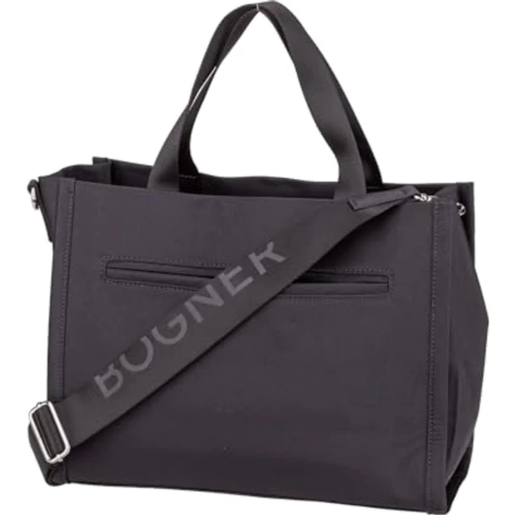 Bogner Maxon Shopper Tasche, 30 cm, grau, 100% Nylon – Bild 2