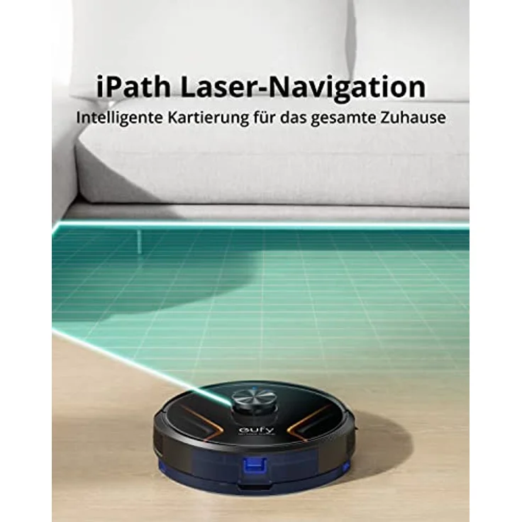 RoboVac X8 Hybrid Saugroboter mit Wischfunktion, 180 min Akkubetrieb, 2.000 Pa Saugleistung, BoostIQ, schwarz – Bild 5