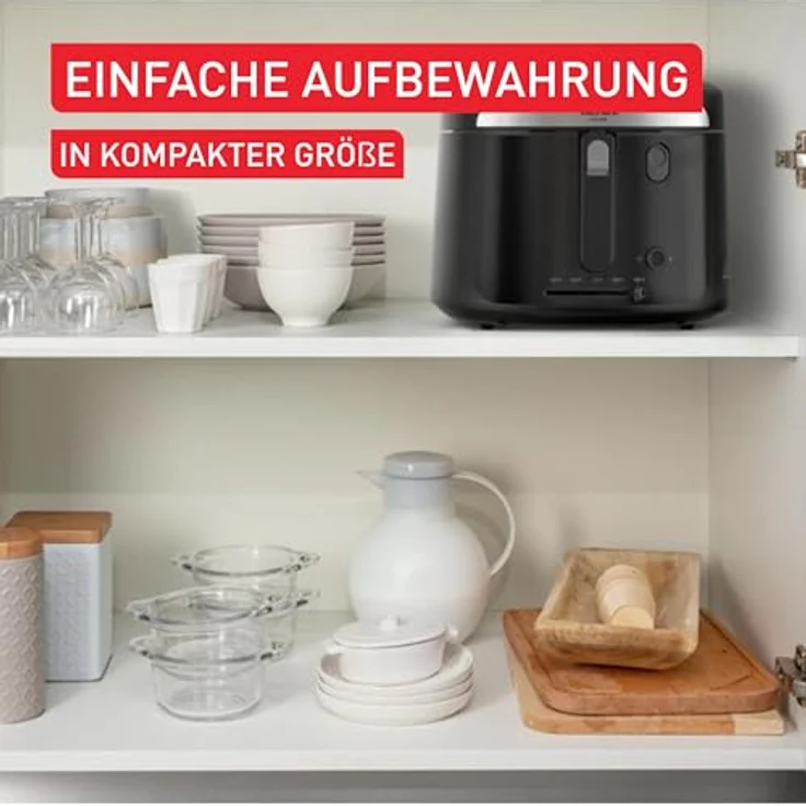 Tefal Fritteuse Vision FF2528, 1,2kg Fassungsvermögen, bis zu 4 Portionen, 1900 W, extragroßes Sichtfenster, einfache Reinigung – Bild 6
