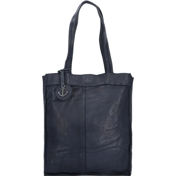 Harbour 2nd Anchor Love Elbe 1 Shopper Tasche Leder 29 cm, Blau