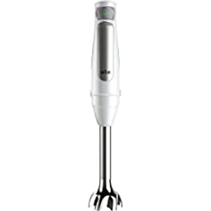 Braun MQ7020WH Stabmixer, 1000W, inkl. Messbecher (0,6L), Zerkleinerer (0,35L), Edelstahl, Kunststoff, weiß – Bild 2
