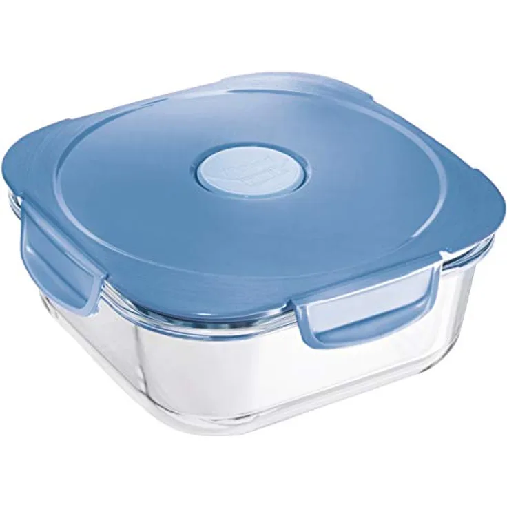 Maped PICNIK - Glas-Lunchbox, Frischhalte-Dose CONCEPT, mikrowellengeeignet, 1,2 Liter - storm blue