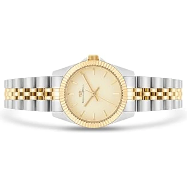 Rhodenwald & Söhne Damen Uhr 10010487, Analog Quarzwerk mit Bicolor Edelstahl Armband Silber/Gold, Wasserdicht bis 5 ATM – Bild 3