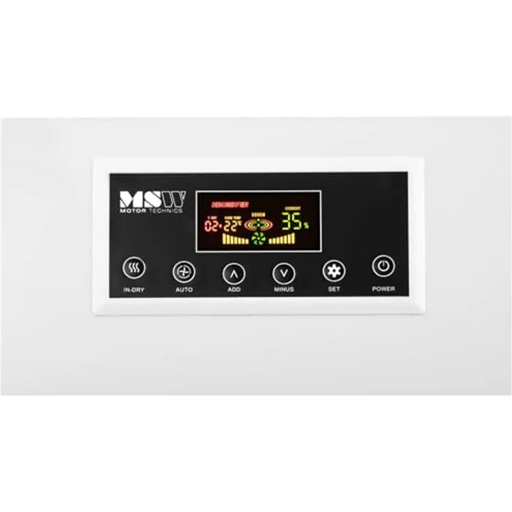 MSW MSW-DEH2000C Bautrockner 70 L/24 h 80 qm 5,69 L 560 m3/h LED Timer Luftentfeuchter, silber – Bild 2