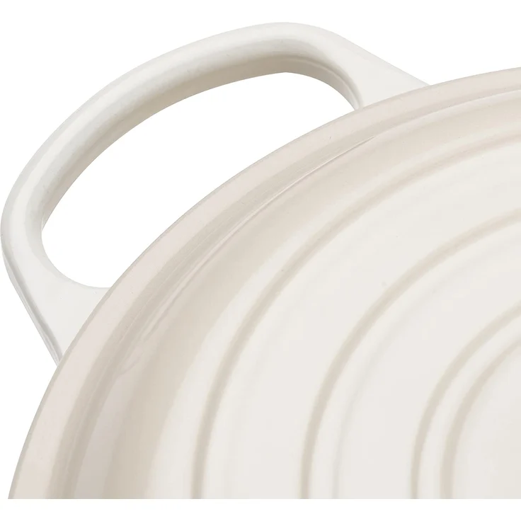 Le Creuset Signature Gourmet Bräter rund, 26cm, meringue – Bild 5