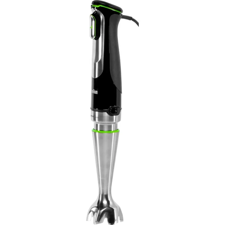 Braun MQ9135XI MultiQuick 9 Stabmixer-Set, 1200 Watt, Schneebesen, Crushed-Eis, Zerkleinerer, Advanced-Smart-Speed, stufenlos, Easy-Click, silber, schwarz – Bild 3