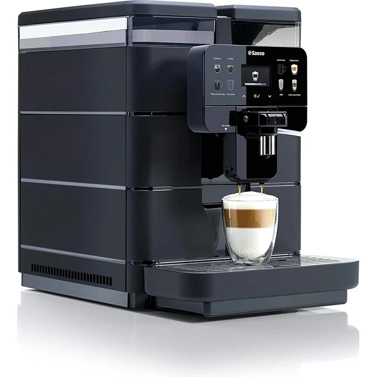 Saeco Royal OTC One Touch Cappuccino Kaffeevollautomat mit Milchsystem und integriertem Mahlwerk, Saeco Royal OTC 9J0080, schwarz – Bild 3