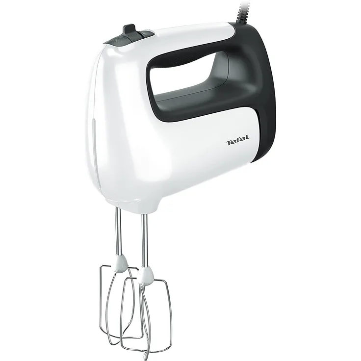 Tefal HT462138 Prep'mix+ Handmixer, 6 Geschwindigkeiten, 500W, Kunststoff, weiß