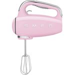 Smeg HMF01PKEU Handmixer im 50er Jahre, 250W, 9 Geschwindigkeiten, Kunststoff, cadillac pink