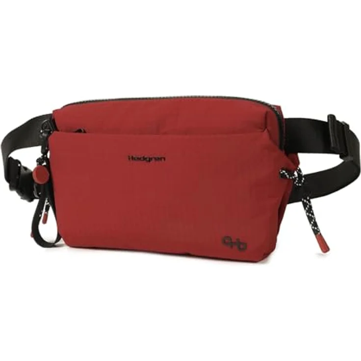 Hedgren String Jun Gürteltasche, 21 cm x 4.5 cm x 14.5 cm, 100% Polyester, rot – Bild 3