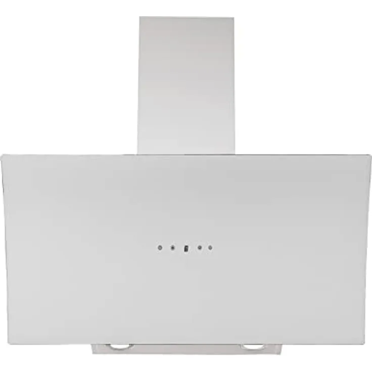 Respekta Dunstabzugshaube CH55090WA++ kopffrei / Dunstabzugshaube schräg 90 cm / Metallgehäuse mit Glasschirm in Weiß / Abluft - und Umluftfunktion / A++ / 42 – 63 dB