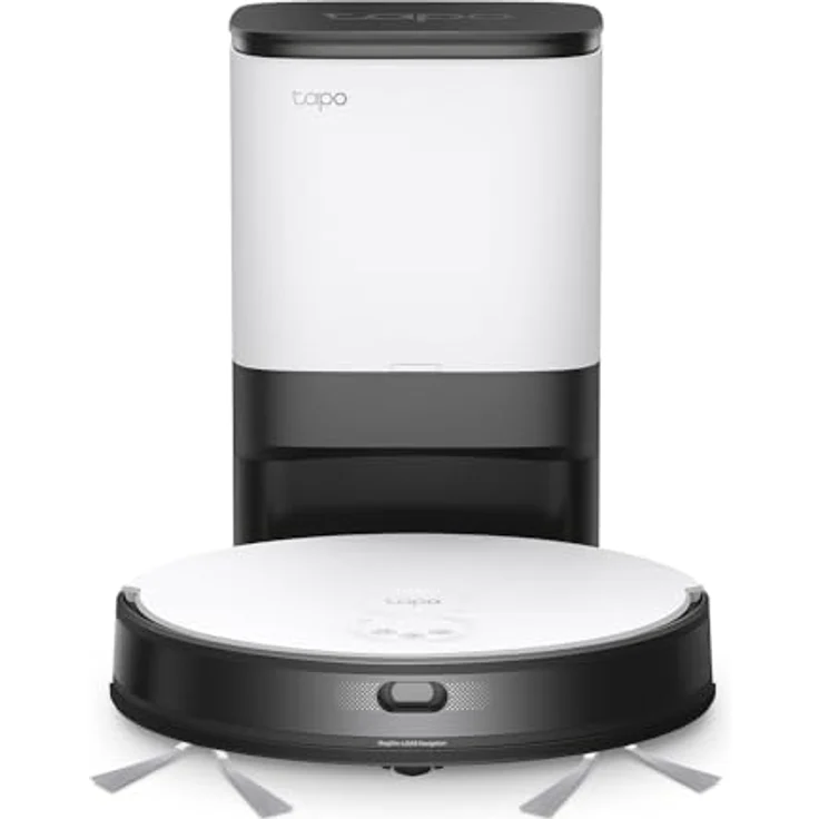 TP-Link Tapo RV20 Mop Plus, MagSlim LiDAR Roboter mit Navigation + Intelligente automatische Entleerungsstation, 2700Pa Starksaugung, 3 Stunden Dauerreinigung – Bild 1