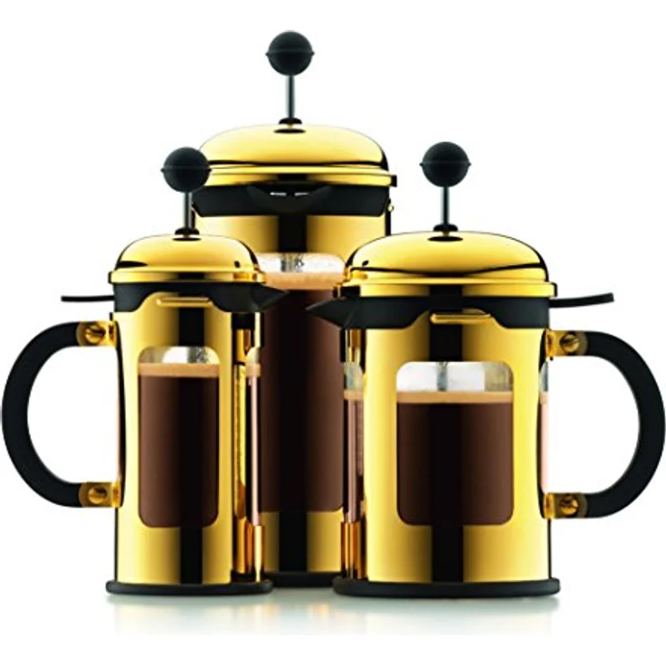 Bodum 11170-17 New Chambord Kaffeebereiter 3 Tassen, Borosilikatglas, Gold – Bild 7