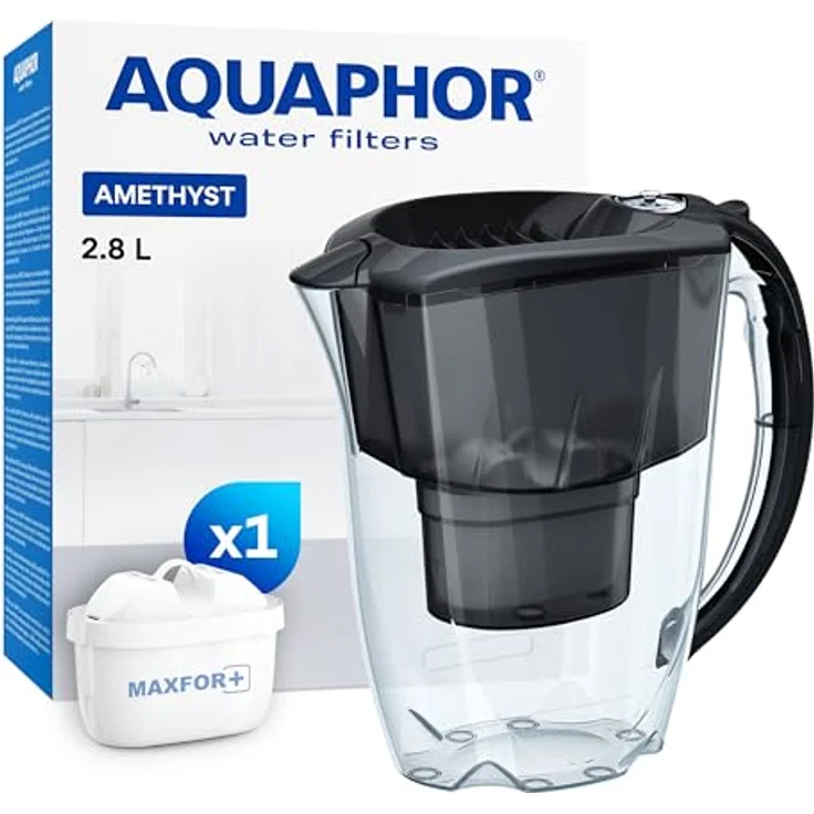 AQUAPHOR Amethyst MAXFOR+ Wasserfilter, Kunststoff, schwarz, 25.5 – Bild 2