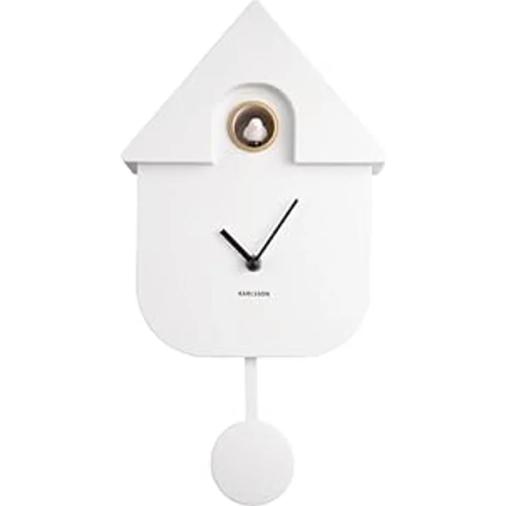 Karlsson Wanduhr, Weiß, Kunststoff, 21.5x41x8.5 cm, moderne Wanddekoration – Bild 4