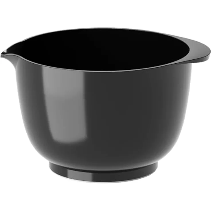 Rosti Margrethe Rührschüssel 2 Liter, Bruchsichere Schüssel, Backschüssel, Hefeteigschüssel mit gutem Griff, Teigschüssel aus Recycelbarem Kunststoff, Carbon Black (Schwarz)