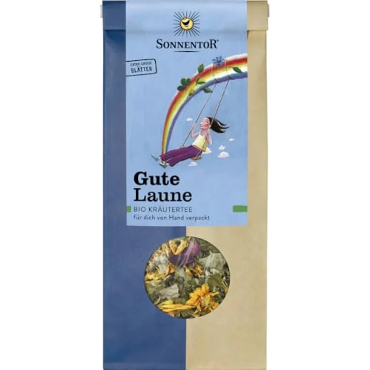 Sonnentor Gute Laune-Kräutertee Bio, Lose, 50 g - erfrischend-fruchtig mit süßem Abgang, milder Geschmack – Bild 2