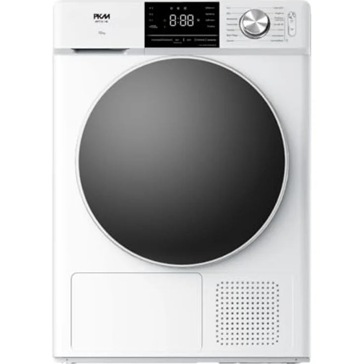 PKM WPT10-14E Wärmepumpentrockner, 10 kg mit LED-Display, 14 Trocknungsprogrammen und Startzeitvorwahl – Bild 1