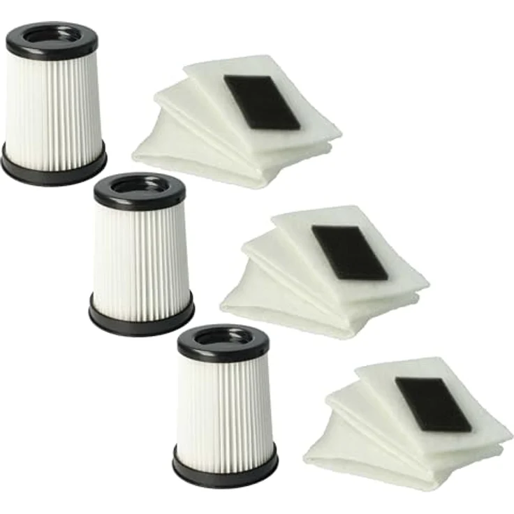 vhbw Filter-Set für Dirt Devil Staubsauger M2828/M2827, 15-teiliges Wartungskit für optimale Filterleistung und saubere Raumluft – Bild 1