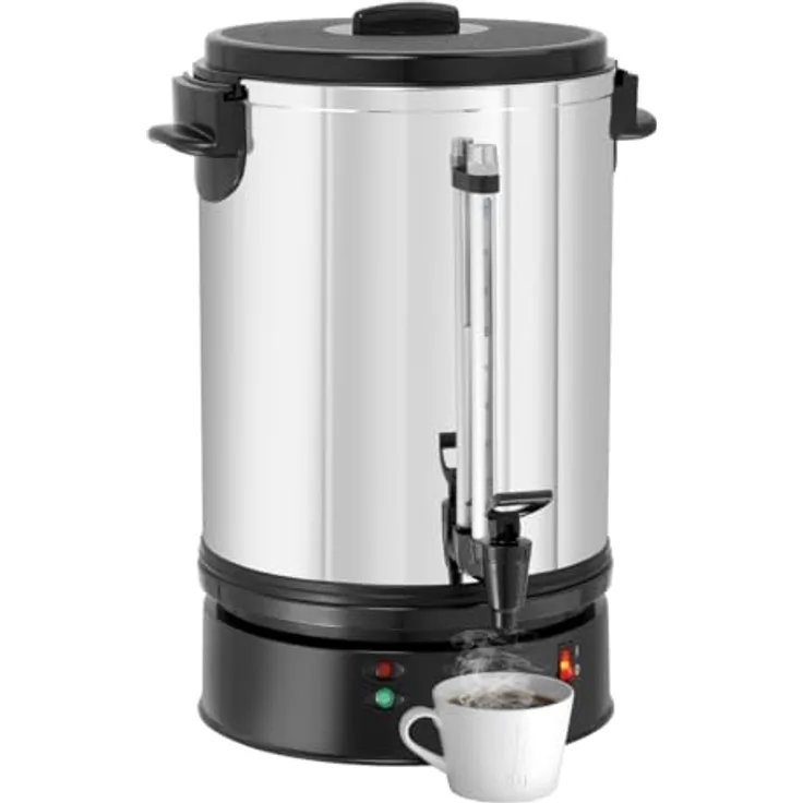 Bartscher Kaffeemaschine Regina Plus 90, 14 l, Edelstahl, für bis zu 90 Tassen, mit Warmhaltefunktion, entkalkbar, für Gastronomie