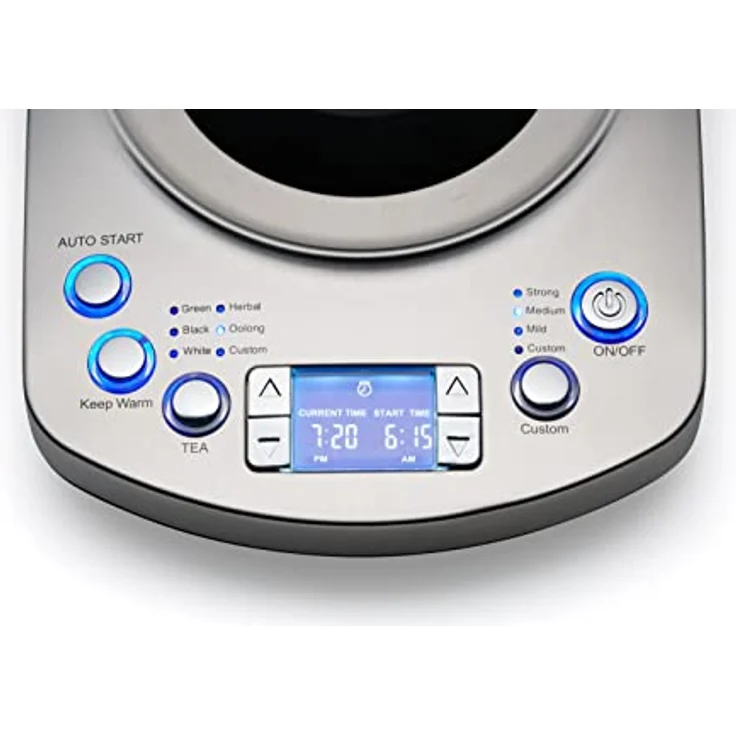 Solis Tea Kettle Automatic (Type 5518) Tee- und Wasserkocher mit integr. Teesieb, Silber – Bild 3