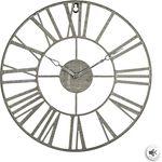ATMOSPHERA CREATEUR D'INTERIEUR Wanduhr Vintage Grau – Metall D37 cm – Atmosphäre für Innenräume