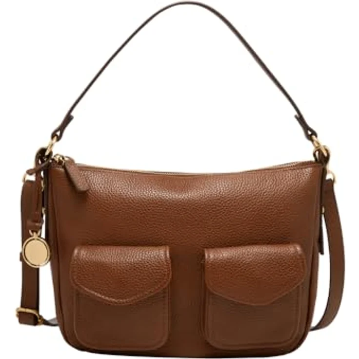 Fossil Jolie Schultertasche, Leder Handtasche 27 cm, Schwarz – Bild 1