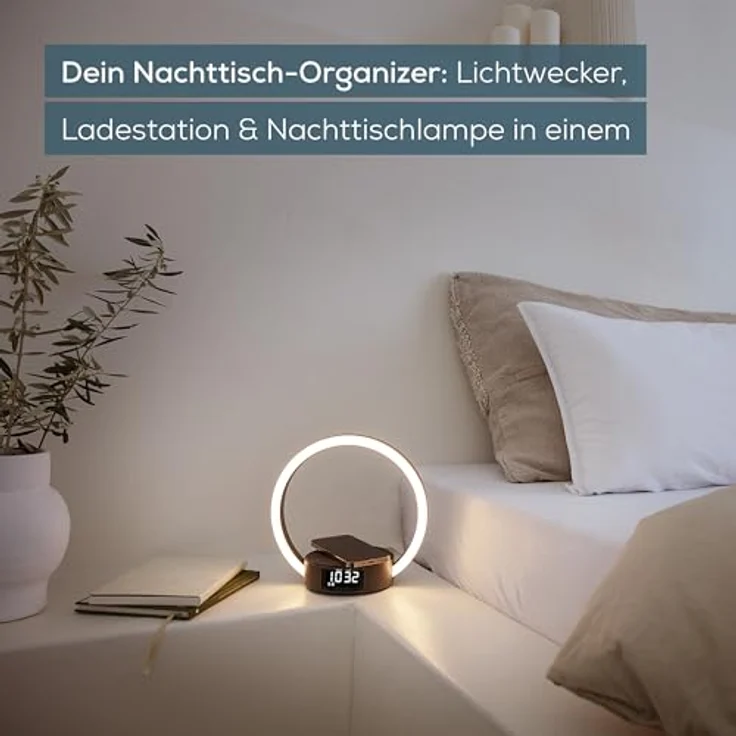 Beurer WL 65, Lichtwecker mit Sonnenaufgangssimulation, induktiver Ladestation und 6 Melodien – Bild 2