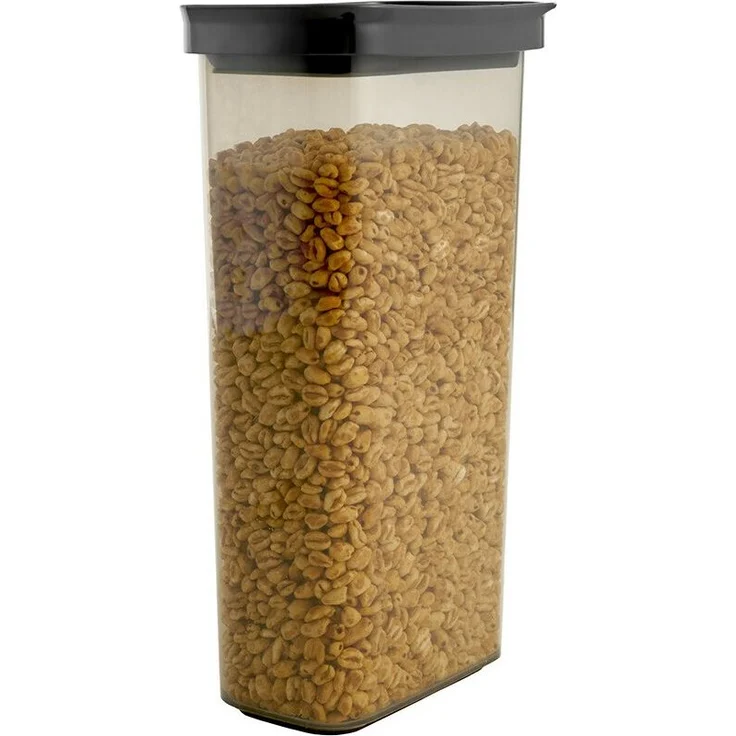 Michelino Vorratsdosen Aufbewahrungsdose Serie Hannah 2700ml Grau, mit Sichtfenster und Silikondichtung