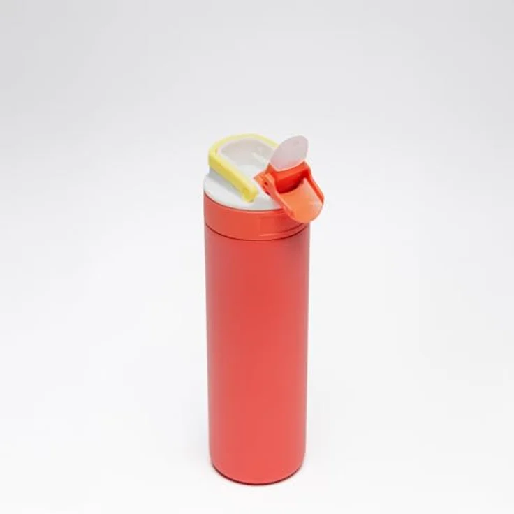 Kambukka Lagoon, 600ml Kunststoff-Wasserflasche mit auslaufsicherem Strohhalm, schmutz- und geruchsresistent, spülmaschinenfest - Neonfantasie – Bild 3