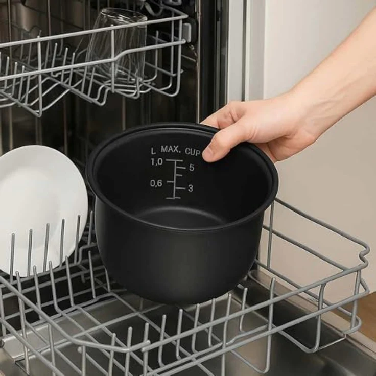 Gastroback 42507_S Premium Edition Reiskocher, 3 Liter mit Dampfgarer-Funktion, Warmhalte- und präziser Temperaturregelung, 410 Watt – Bild 4